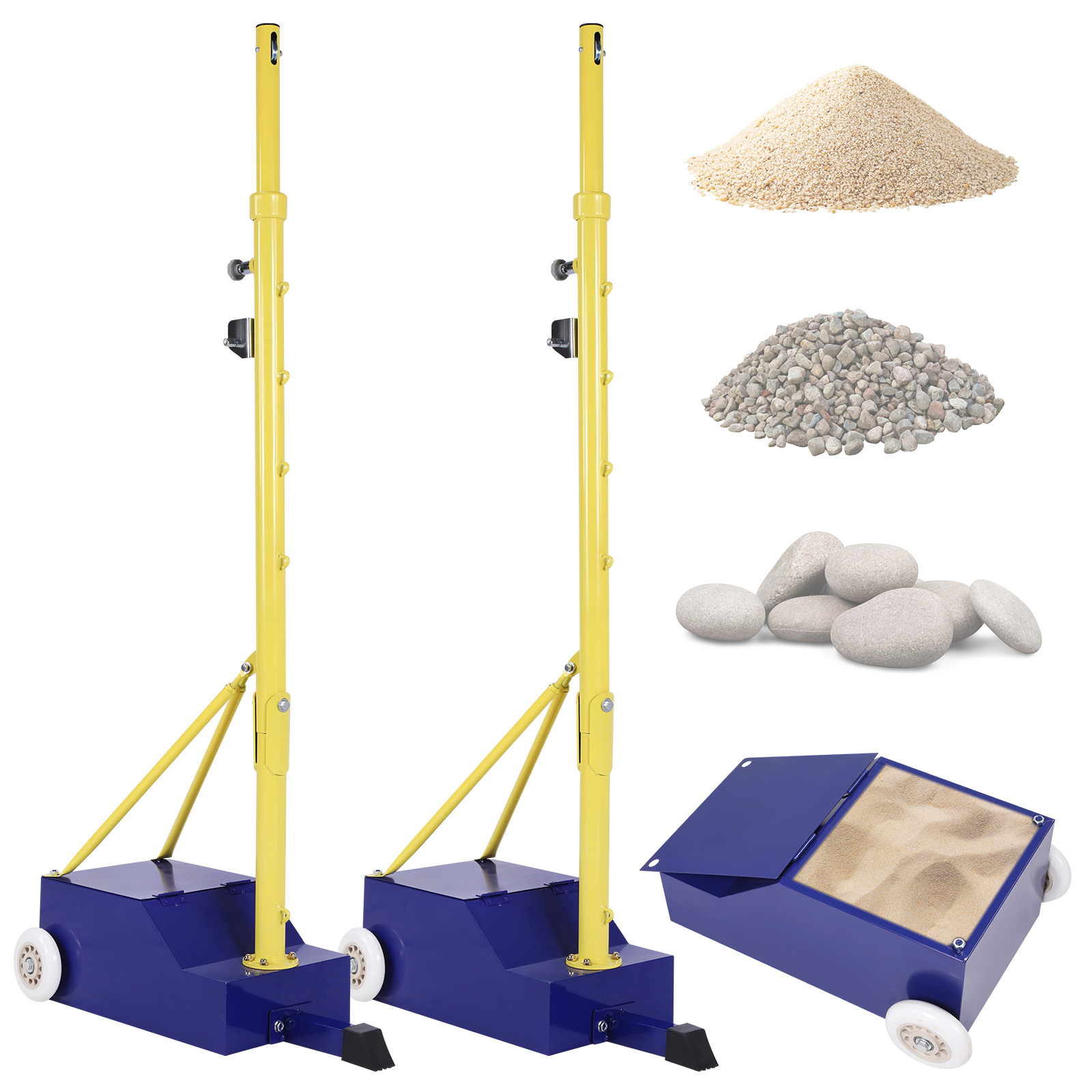 Volleyball Poles Heavy Duty Ba - Badminton Netting reseña y precio