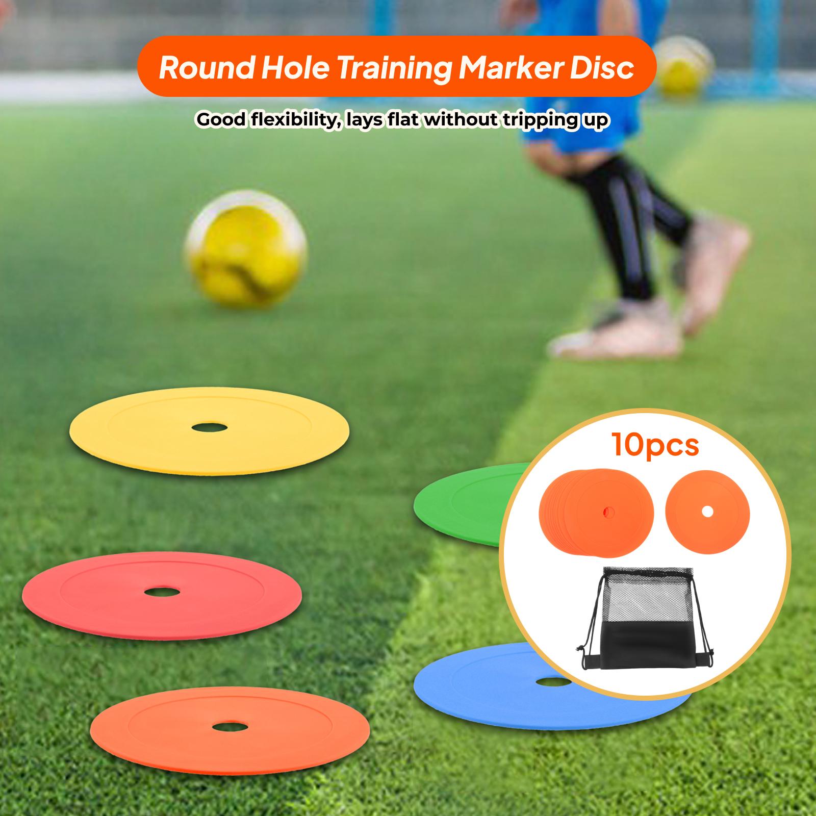 10x Flat Cones 6 inch Field Co - Court Marker Cone reseña y precio