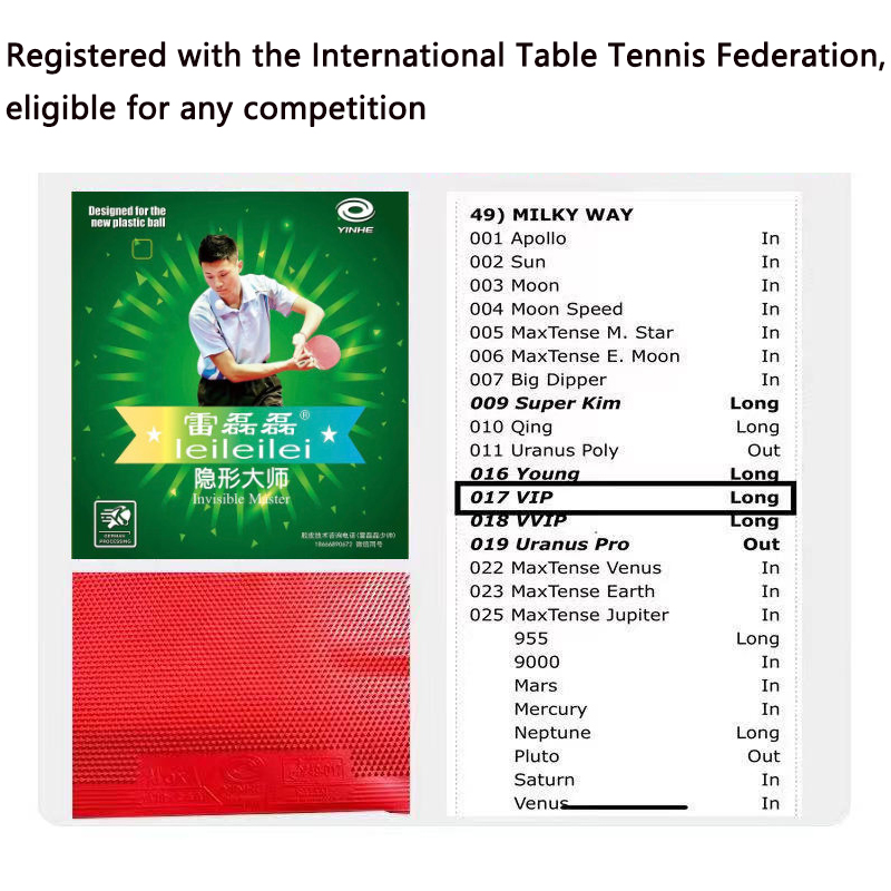 YINHE Long Pimples OX Table Te - Badminton Single reseña y precio