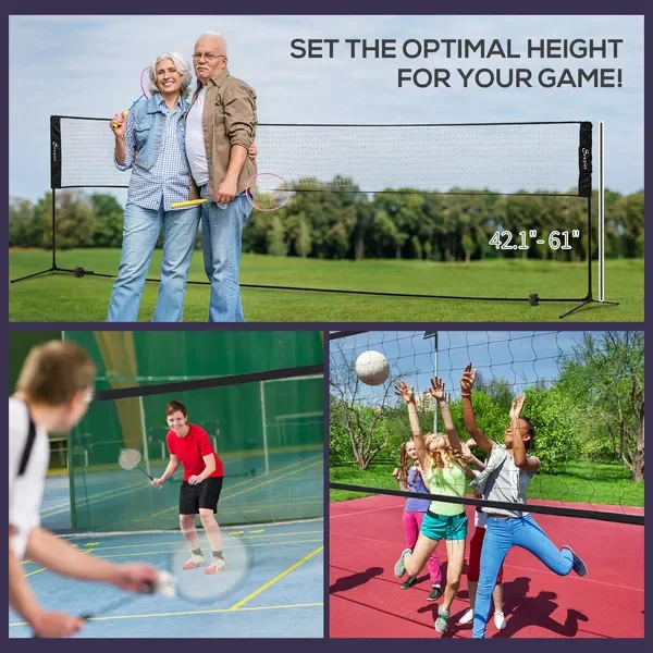 Adjustable Outdoor Game Set wi - Badminton Fun Game reseña y precio