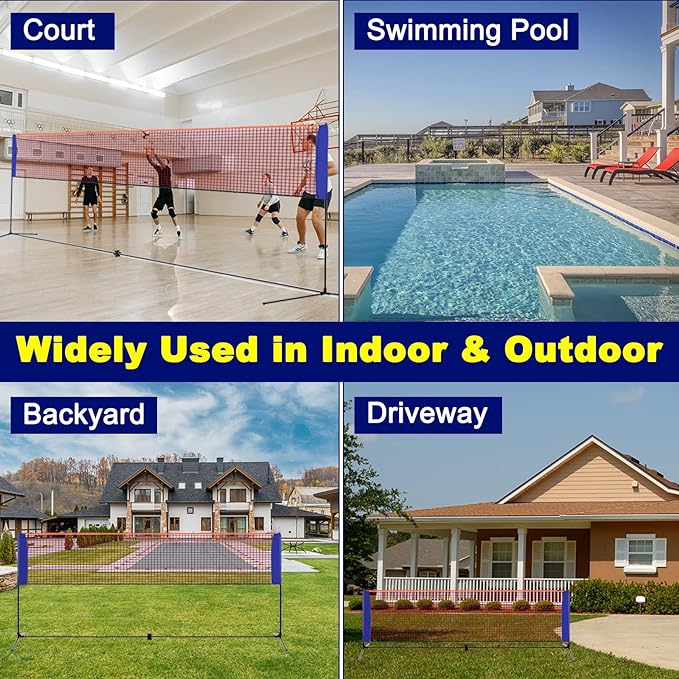 Portable Badminton Net Small S - Badminton Netting reseña y precio