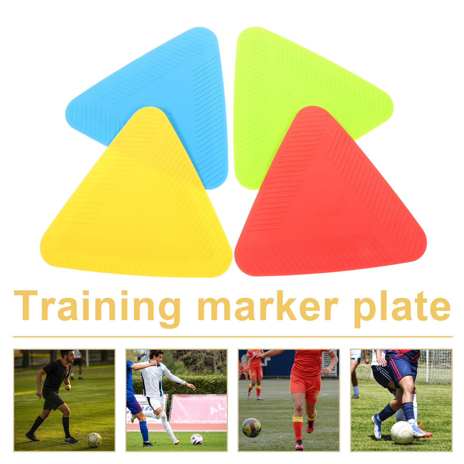4Pcs Colorful Triangular Marke - Court Marker Cone reseña y precio