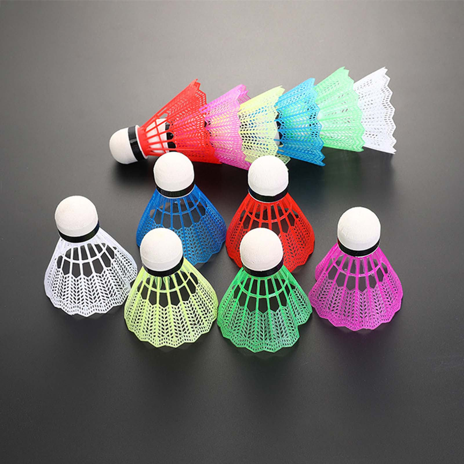 12Pcs Badminton Plastic White  - Badminton Fun Game reseña y precio