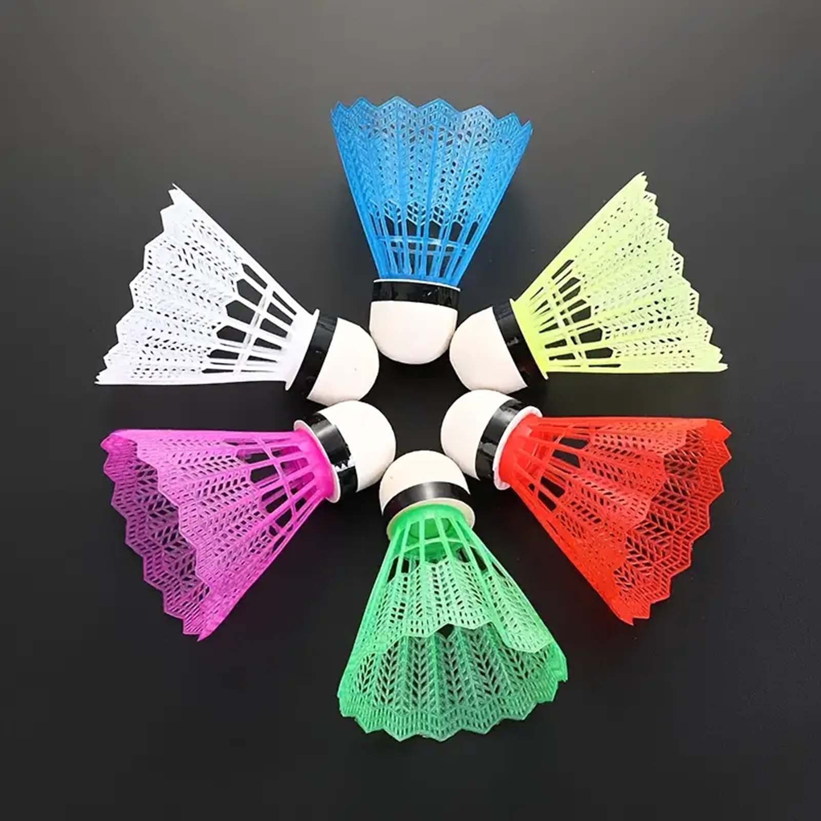 12Pcs Badminton Plastic White  - Badminton Fun Game reseña y precio