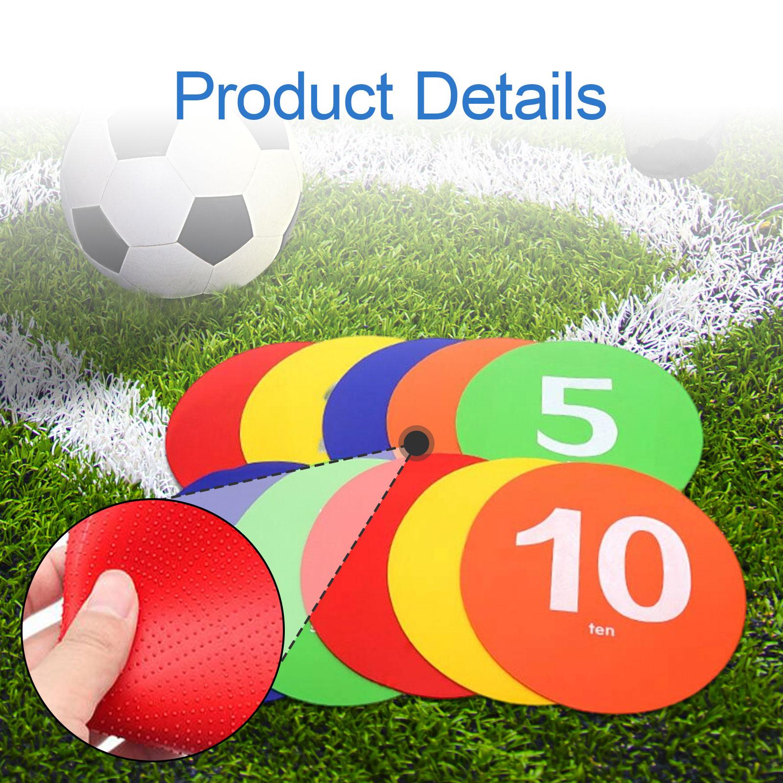 Flat Cone Spots Markers Colorf - Court Marker Cone reseña y precio