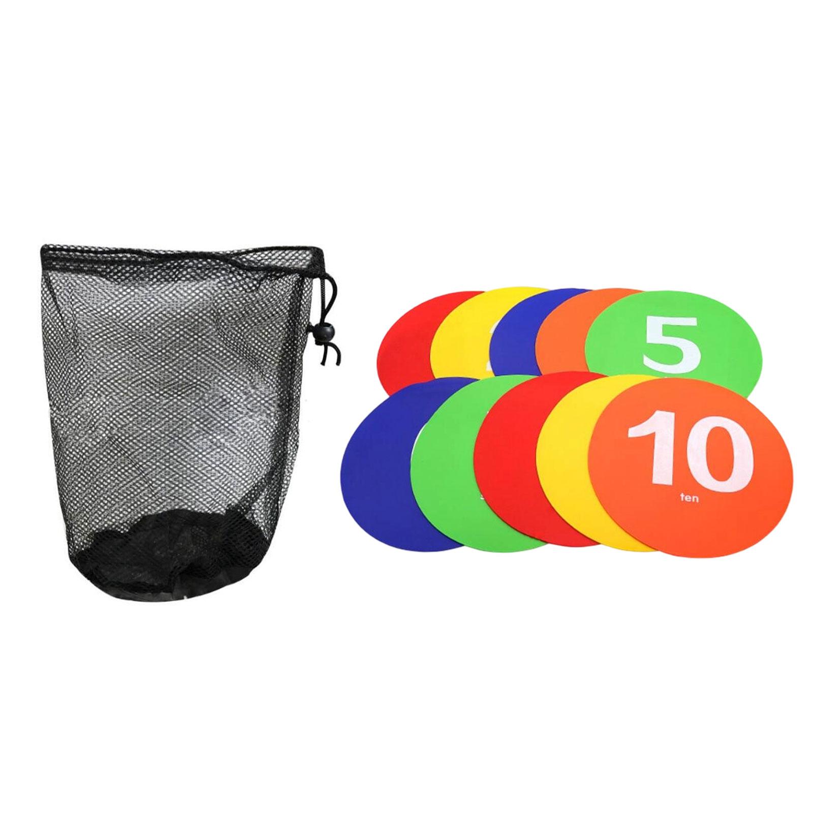 Flat Cone Spots Markers Colorf - Court Marker Cone reseña y precio
