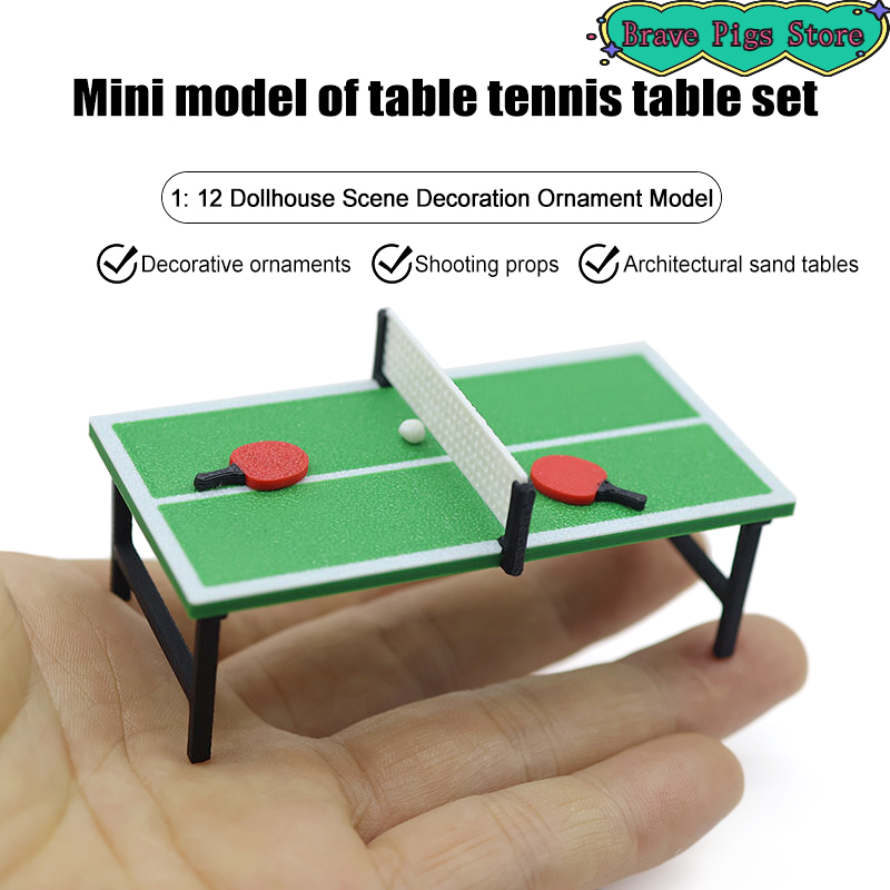 1:12 Miniature Table Tennis Ra - Badminton League reseña y precio