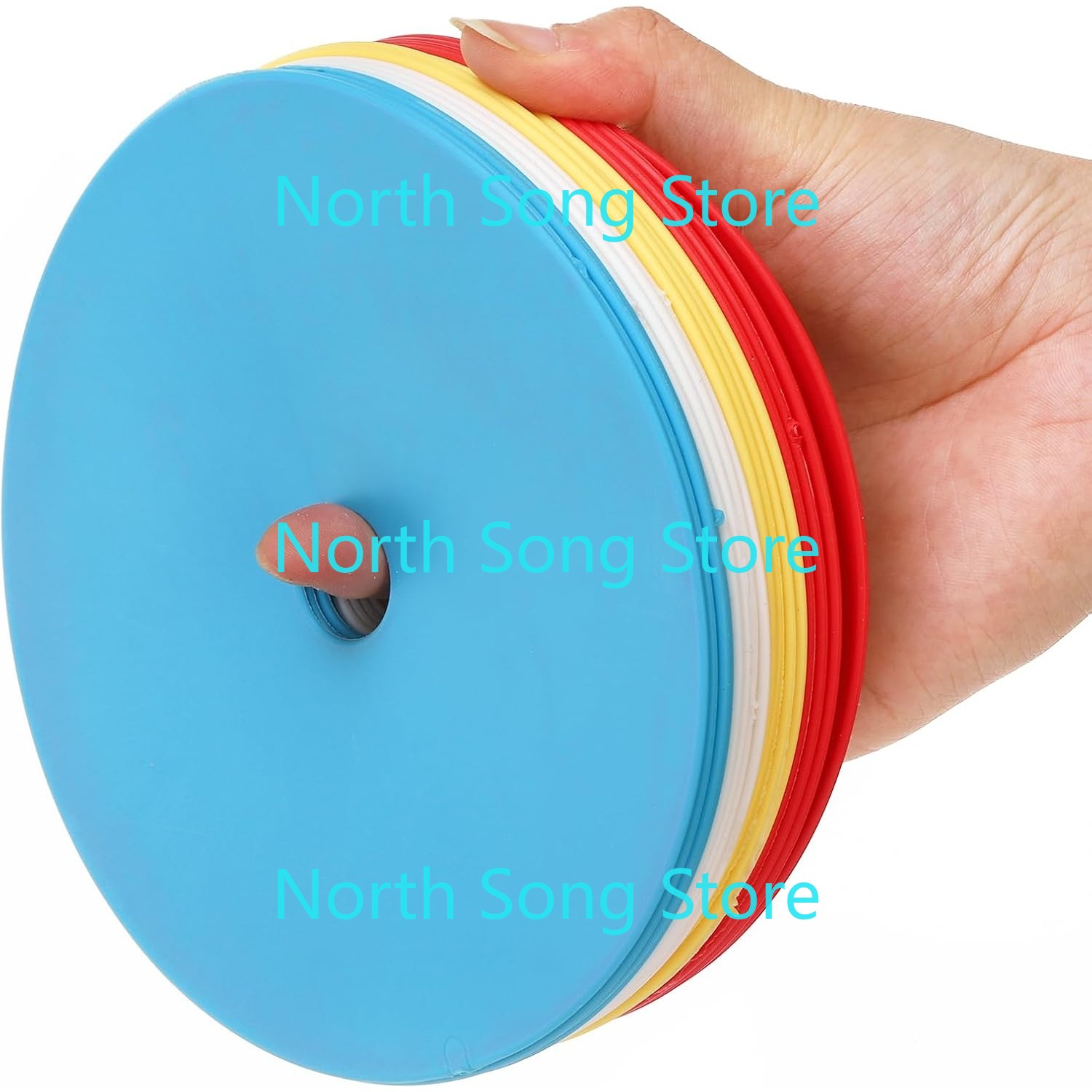 20 Pcs 6'' Flat Cones Spot Mar - Court Marker Cone reseña y precio